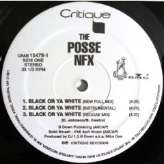 The Posse Nfx - The Posse Nfx - Black Or Ya White / The King - Critique