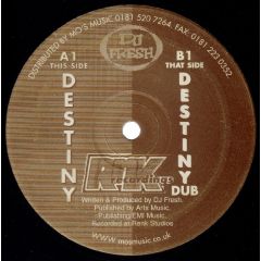 DJ Fresh - DJ Fresh - Destiny - Rnk Record