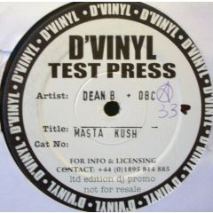 Dean B - Dean B - Masta Kush - D Vinyl
