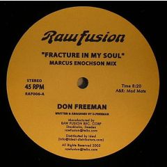 Don Freeman - Don Freeman - Fracture In My Soul - Raw Fusion Recordings