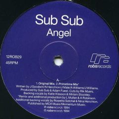 Sub Sub - Sub Sub - Angel - Robs Records