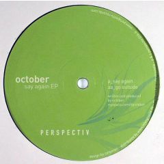 October - October - Say Again EP - Perspectiv