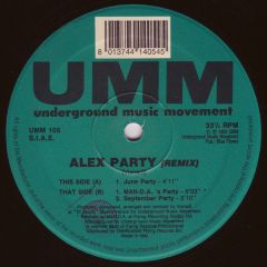 Alex Party - Alex Party - Alex Party (Remix) - UMM