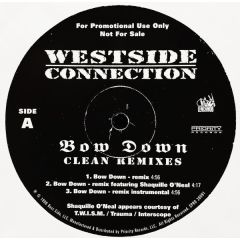 Westside Connection - Westside Connection - Bow Down (Clean Remixes) - Priority Records
