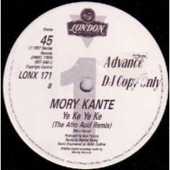 Mory Kanté - Mory Kanté - Yé Ké Yé Ké - London Records