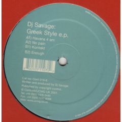 DJ Savage - DJ Savage - Greek Style EP - Contrast