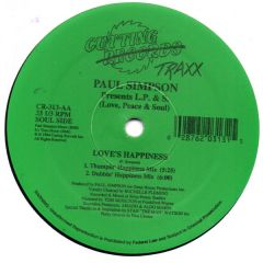 Paul Simpson - Paul Simpson - Love's Happiness - Cutting