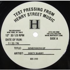 Dirty Harry - Dirty Harry - Dimensions - Henry Street Music