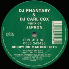 DJ Phantasy & DJ Carl Cox - DJ Phantasy & DJ Carl Cox - Jepron (Remix) - Liquid Wax