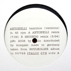 Antonelli - Antonelli - Hamilton (Remixes) - Italic