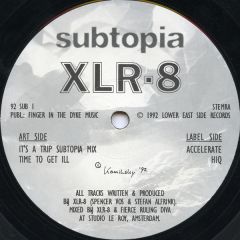 XLR-8 - XLR-8 - It's A Trip - Subtopia