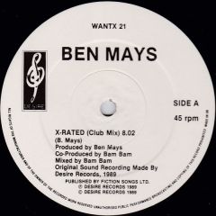 Ben Mays - Ben Mays - X Rated - Desire