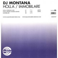 DJ Montana - DJ Montana - Holla / Immobilare - Maelstrom