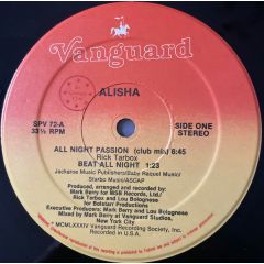 Alisha - Alisha - All Night Passion - Vanguard