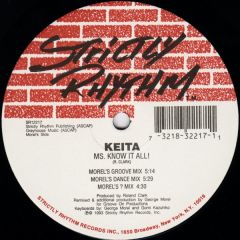 Keita - Keita - Ms. Know It All - Strictly Rhythm