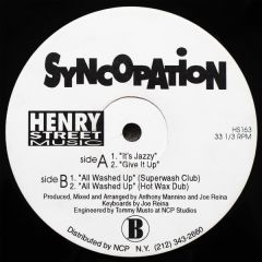 Syncopation - Syncopation - It's Jazzy / All Washed Up - Henry Street