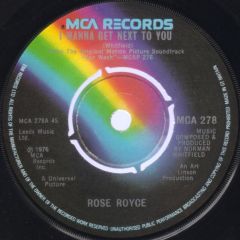 Rose Royce - Rose Royce - I Wanna Get Next To You - MCA