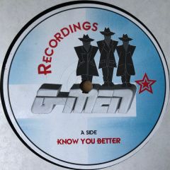 G Men - G Men - Know You Better - G Men Recordings