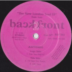 Antonio - Antonio - The New London Soul EP - Back 2 Front
