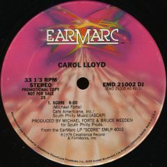 Carol Lloyd - Carol Lloyd - Score - Earmarc