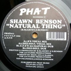Shawn Benson - Shawn Benson - Natural Thing - Phat Records