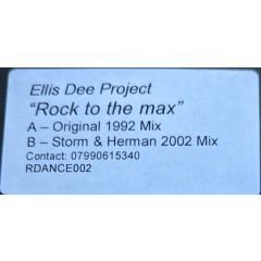 Ellis Dee - Ellis Dee - Rock To The Max - Raindance Records