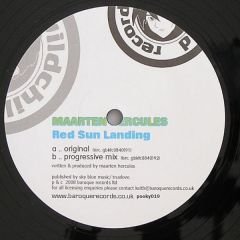 Maarten Hercules - Maarten Hercules - Red Sun Landing - Wildchild Records