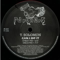 T. Solomon - T. Solomon - Can I Do It - Partners Inc.