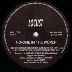 Locust - Locust - No One In The World - Apollo