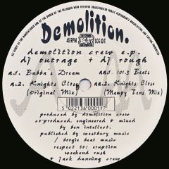 DJ Outrage & DJ Rough - DJ Outrage & DJ Rough - Demolition Crew EP - Boogie Beat