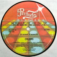Colors - Colors - Pay Me Back My Love - Prelude
