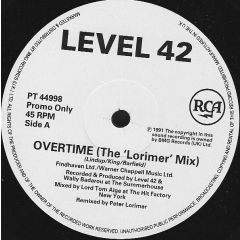 Level 42 - Level 42 - Overtime - RCA