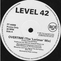 Level 42 - Level 42 - Overtime - RCA