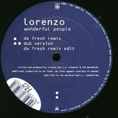 Lorenzo - Lorenzo - Wonderful People - Draft Recordings