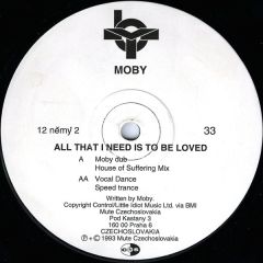 Moby - Moby - All That I Need Is To Be Loved - Mute