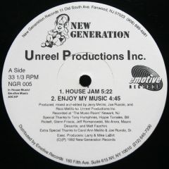 Unreel Productions Inc. - Unreel Productions Inc. - House Jam - New Generation Records