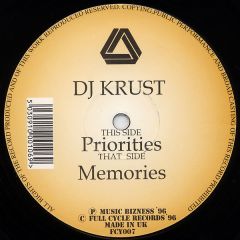 DJ Krust - DJ Krust - Priorities / Memories - Full Cycle Records