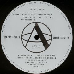 Robert Leiner - Robert Leiner - Dream Or Reality - Apollo
