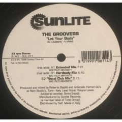 The Groovers - The Groovers - Let Your Body - Sunlite