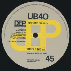 Ub40 - Ub40 - Riddle Me - Dep International