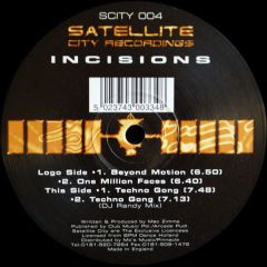 Incisions - Incisions - Beyond Motion - Satellite City Recordings