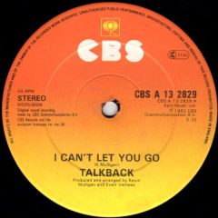 Talkback - Talkback - I Can't Let You Go - CBS