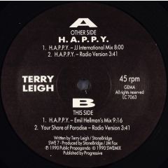 Terry Leigh - Terry Leigh - H.A.P.P.Y - 	SweMix Records