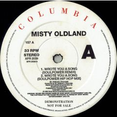 Misty Oldland - Misty Oldland - Wrote You A Song - Columbia