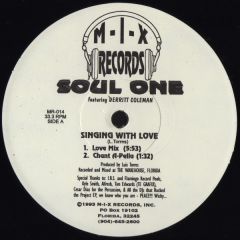 Soul One - Soul One - Singing With Love - M-I-X Records