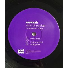 Mekkah - Mekkah - Race Of Survival (Unreleased Mixes) - Soul Love