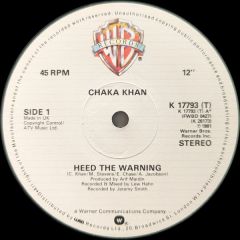 Chaka Khan - Chaka Khan - Heed The Warning / Night Moods - Warner Bros. Records