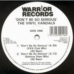 Vinyl Vandal - Vinyl Vandal - Don't Be So Serious - Warrior