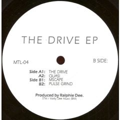Ralphie Dee - Ralphie Dee - The Drive EP - Mentality 4
