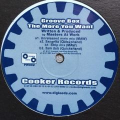Groove Box - Groove Box - The More You Want - Cooker Records